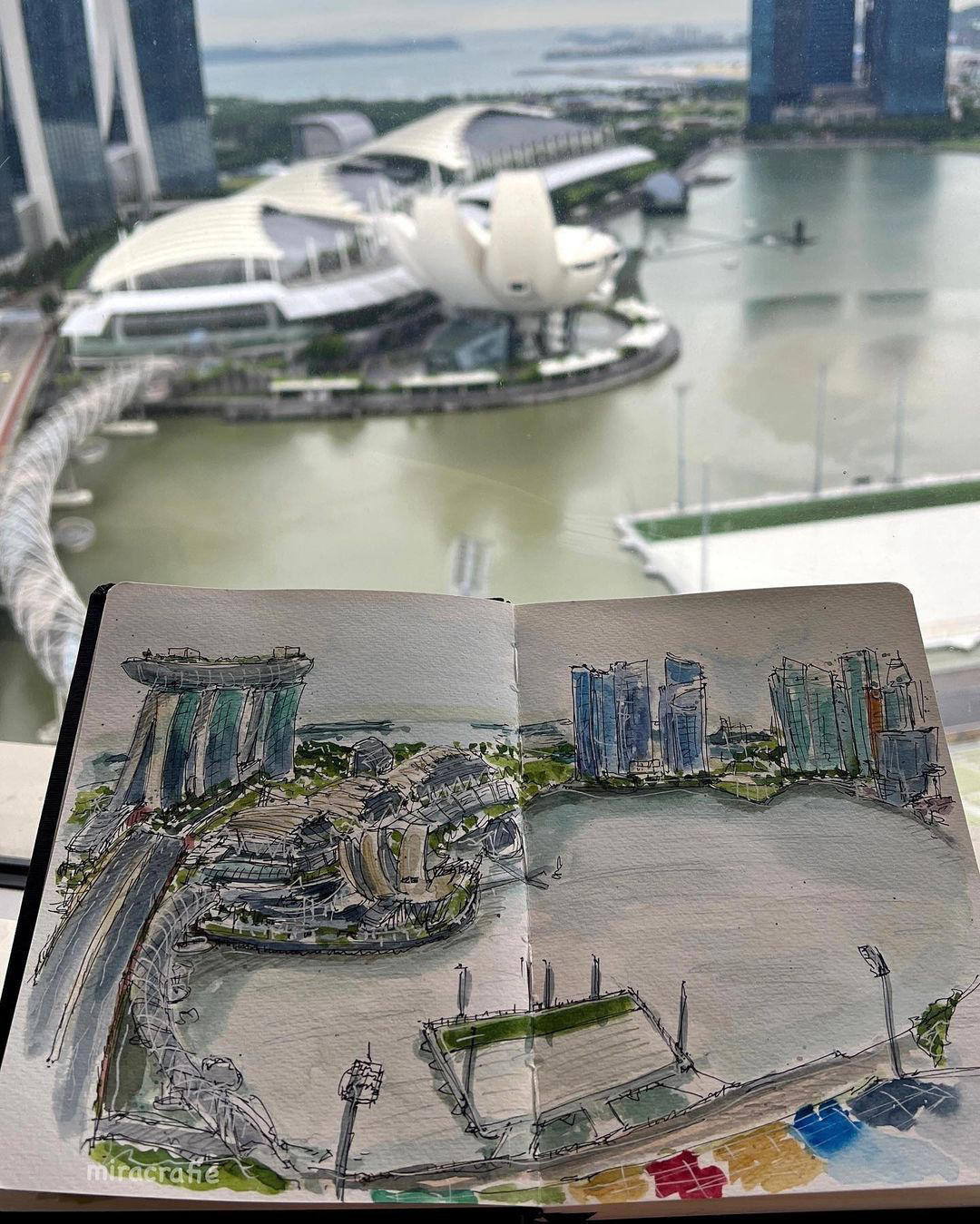 The perfect vantage point to be inspired by the Singapore skyline